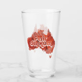 AUSTRALIË FAIR DINKUM GLAS (Achterkant)