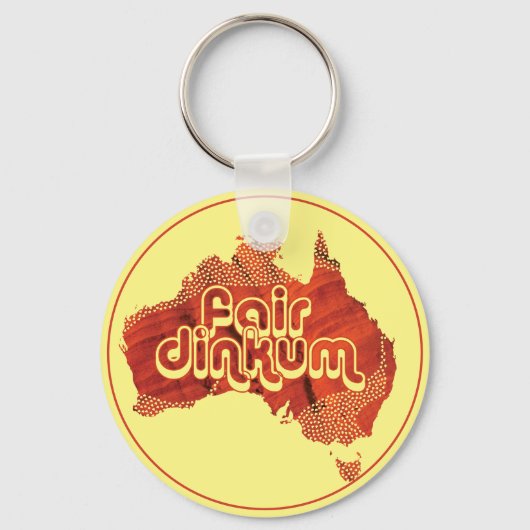 AUSTRALIË FAIR DINKUM SLEUTELHANGER (Voorkant)
