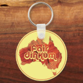AUSTRALIË FAIR DINKUM SLEUTELHANGER (Voorkant)
