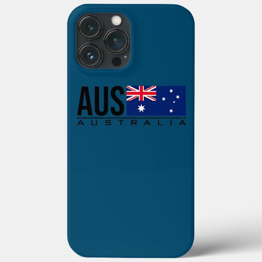 AUSTRALIË FLAG AUSTRALIAN LAND CODE AUS SPORTS Case-Mate iPhone CASE (Achterkant)