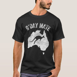 Australië G Day Mate Kangoeroe Australisch symbool T-shirt
