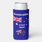 Australie & G'day Mate glacière / Drapeau australi (Seltzer Recto)