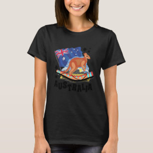 Australië Grafisch Boemerang Werper Boemerang Spel T-shirt