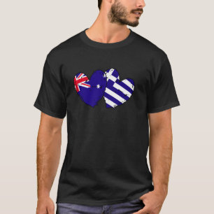 Australië Griekenland Hart Vlaggen Australische Gr T-shirt