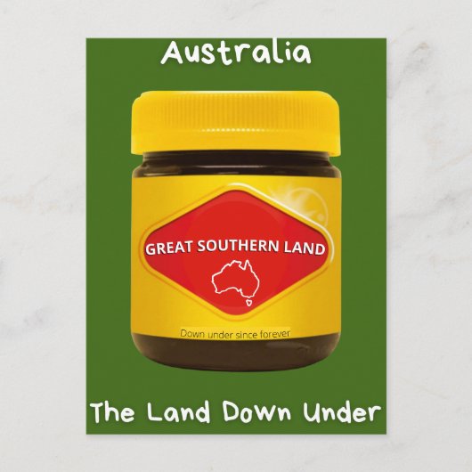 Australië Groot Zuidelijk Land Briefkaart (Voorkant)