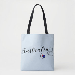 Australië Hart Boodschappentas, Australisch Tote Bag