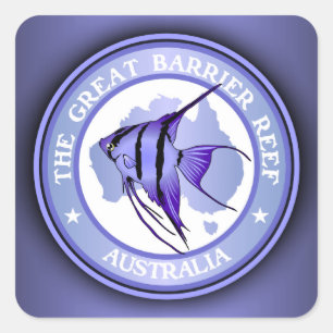 Australië - het Great Barrier Reef Vierkante Sticker