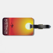 Australië "Het land onder" vakantiedruk. Bagagelabel (Achterkant horizontaal)