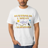 Australië, ik ging, ik overleefde het t-shirt (Voorkant)