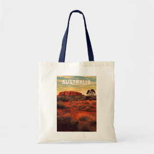 Australië Illustratie Reizen Art Vintage Tote Bag