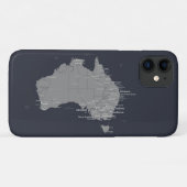Australië-kaart Case-Mate iPhone Case (Achterkant (horizontaal))