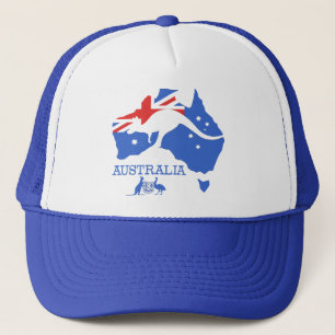 Australië-kaart Trucker Pet