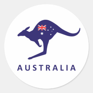 AUSTRALIË KANGAROO FLAG STICKERS