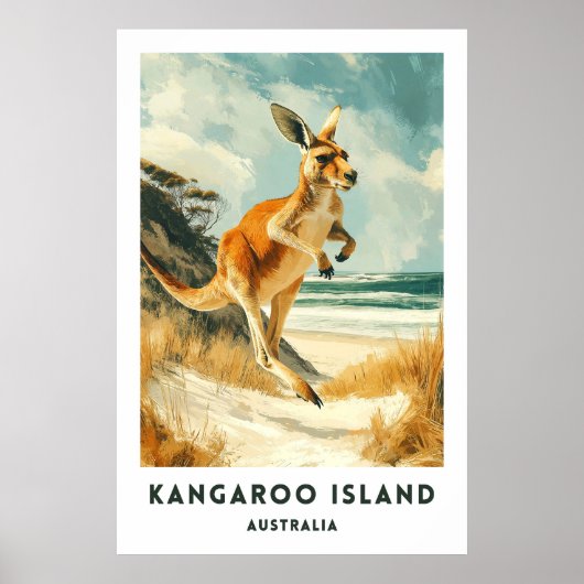 Australië Kangaroo Island Reisposter Poster (Voorkant)