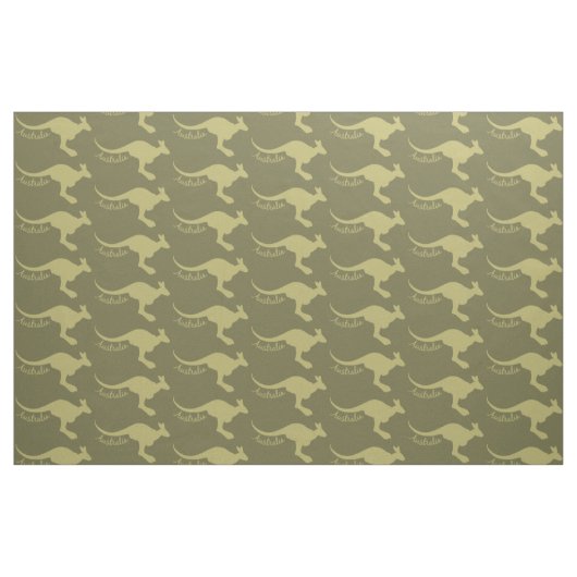 Australie Kangaroo tissu de couleur personnalisé (Fat Quarter)