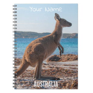 Australië Kangoeroe op het strand Foto Notitieboek