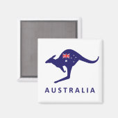 AUSTRALIË KANGOEROE VLAG MAGNEET (Voorkant / Achterkant)