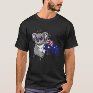 Australië Koala Beer Australische Vlag T-shirt