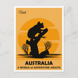Australië  Koala Beer Reis Briefkaart
