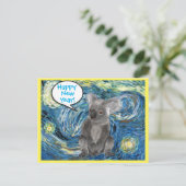 Australië Koala in Sterrennacht Spoof Briefkaart (Staand voorkant)
