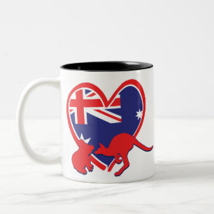 Australië Koala Kangoeroe Tweekleurige Koffiemok