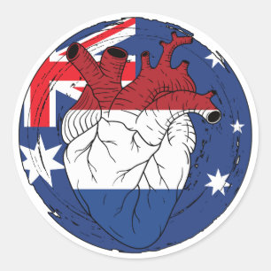 Australië Koningsdag Nederland Ronde Sticker