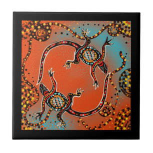 AUSTRALIË KUNST TEGELTJE