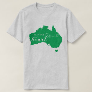 Australië ligt in mijn hart t-shirt
