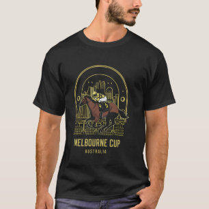 Australië Melbourne Cup paardenrace T-shirt