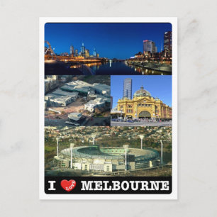 Australië - Melbourne - I Love - Briefkaart