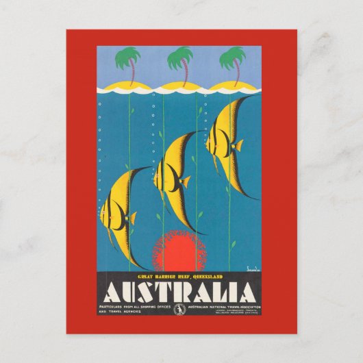 Australië met Briefkaart visreizen (Voorkant)