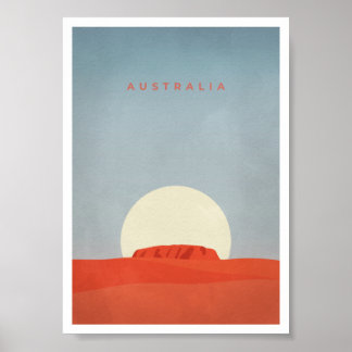Australië met Sunset & Ayers Rock/Uluru | POSTER