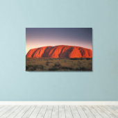 Australië, Nationaal Park Uluru. Uluru of Canvas Afdruk (Insitu (Houten vloer))