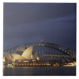 Australië, Nieuw-Zuid-Wales, Sydney, Sydney Opera  Tegeltje