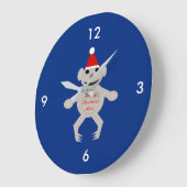 Australie Noël Koala Ours Mur Horloge (Angle)