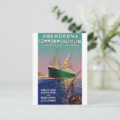 AUSTRALIË OCEAN LINER REIZEN BRIEFKAART (Staand voorkant)