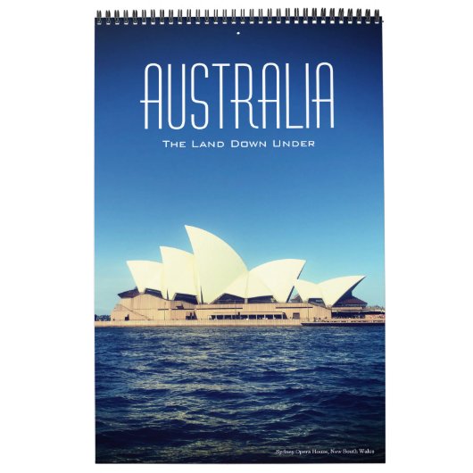 Australië onder 2026 (met locaties) kalender (Hoes)