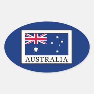 Australië Ovale Sticker