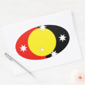 Australië Ovale Sticker (Envelop)