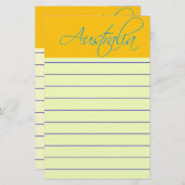 Australie : Papeterie de voyage (Devant / Derrière)