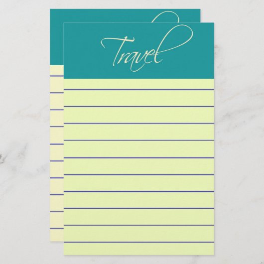 Australie : Papeterie de voyage (Devant / Derrière)