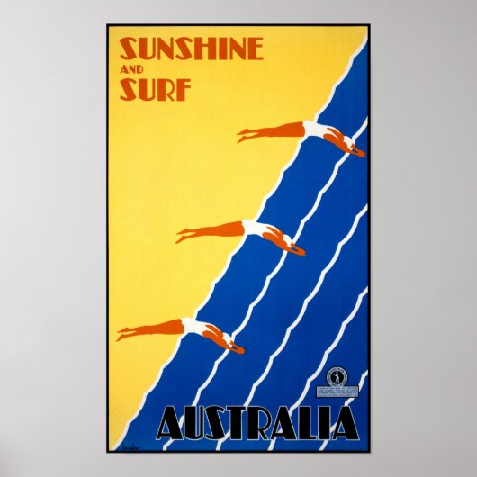 Australie Poster vintage restauré (Devant)