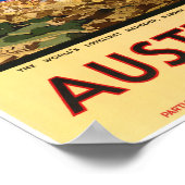 Australie Poster Vintage voyage restauré (Coin)