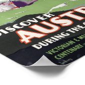 Australie Poster Vintage voyage restauré (Coin)