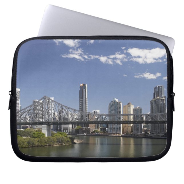 Australië, Queensland, Brisbane, Verhaal Bridge, Laptop Sleeve (Voorkant)