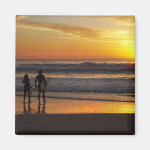 Australië, Queensland, Gold Coast, Surfers bij Magneet