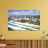 Australië, Queensland, goudkust, hoofdstrand - Canvas Afdruk (Insitu (Woonkamer))