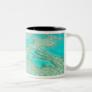 Australië, Queensland, Whitsunday-kust, Great 7 Tweekleurige Koffiemok