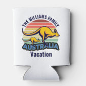 Australië reis Schattige Kangaroo Sunset Custom Blikjeskoeler (Achterkant)