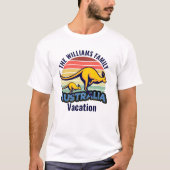 Australië reis Schattige Kangaroo Sunset Custom T-shirt (Voorkant)